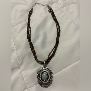 Premier Designs Reversible Pendant Necklace with Extender. 16”-20” Length.